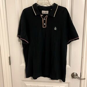 Men’s XXL Original Penguin Navy Polo multi color accent on trimmed areas. LOGO